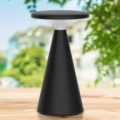 Lampa stołowa LED Sanico Goldlux Paros, USB-C, IP44, czarna