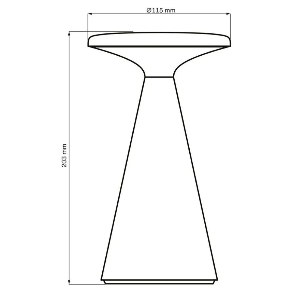 Lampa stołowa LED Sanico Goldlux Paros, USB-C, IP44, biała