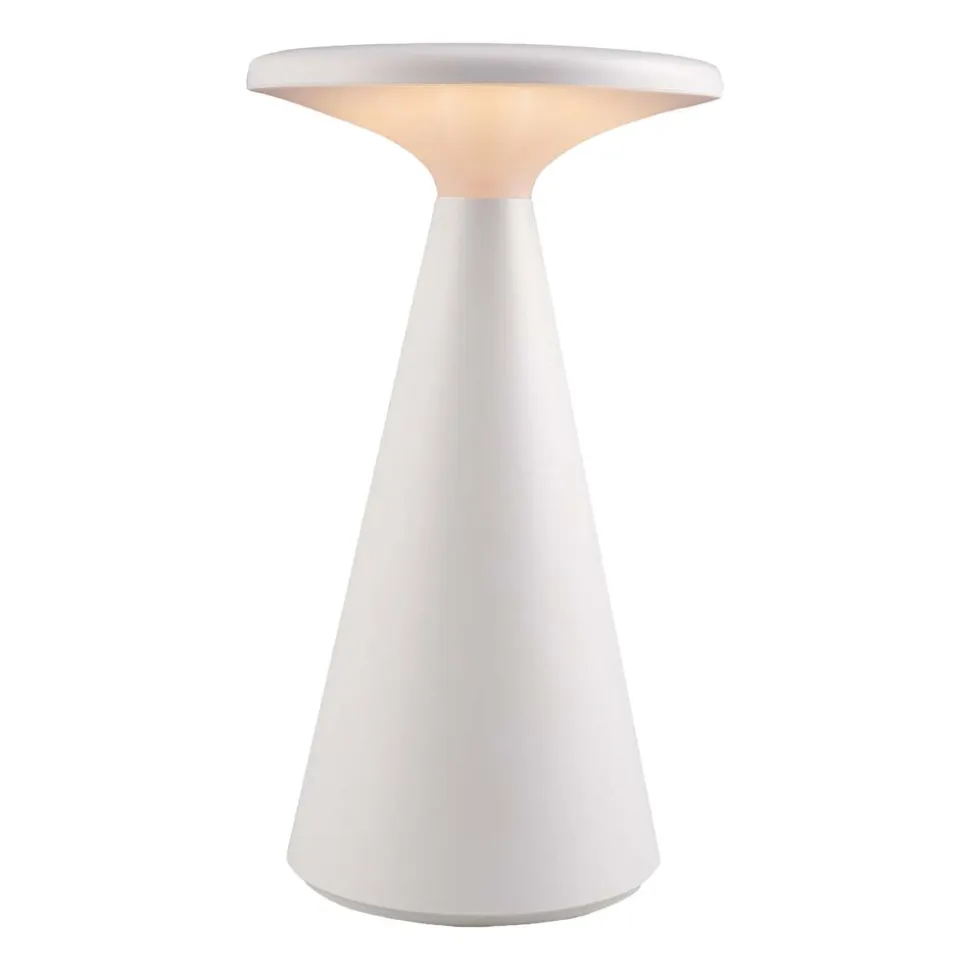 Lampa stołowa LED Sanico Goldlux Paros, USB-C, IP44, biała
