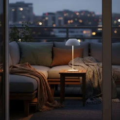 Lampa stołowa LED Sanico Goldlux Tanzania, USB-C, biała