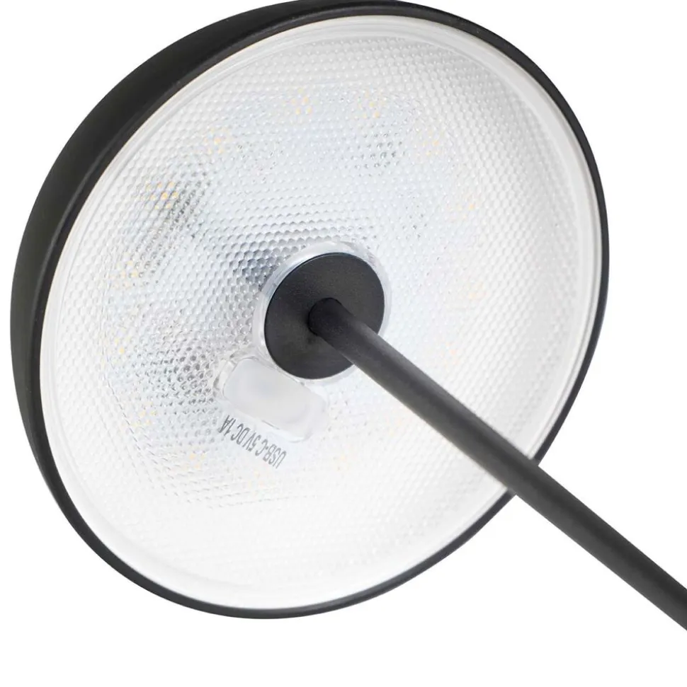 Lampa stołowa LED Sanico Goldlux Tanzania, USB-C, czarna