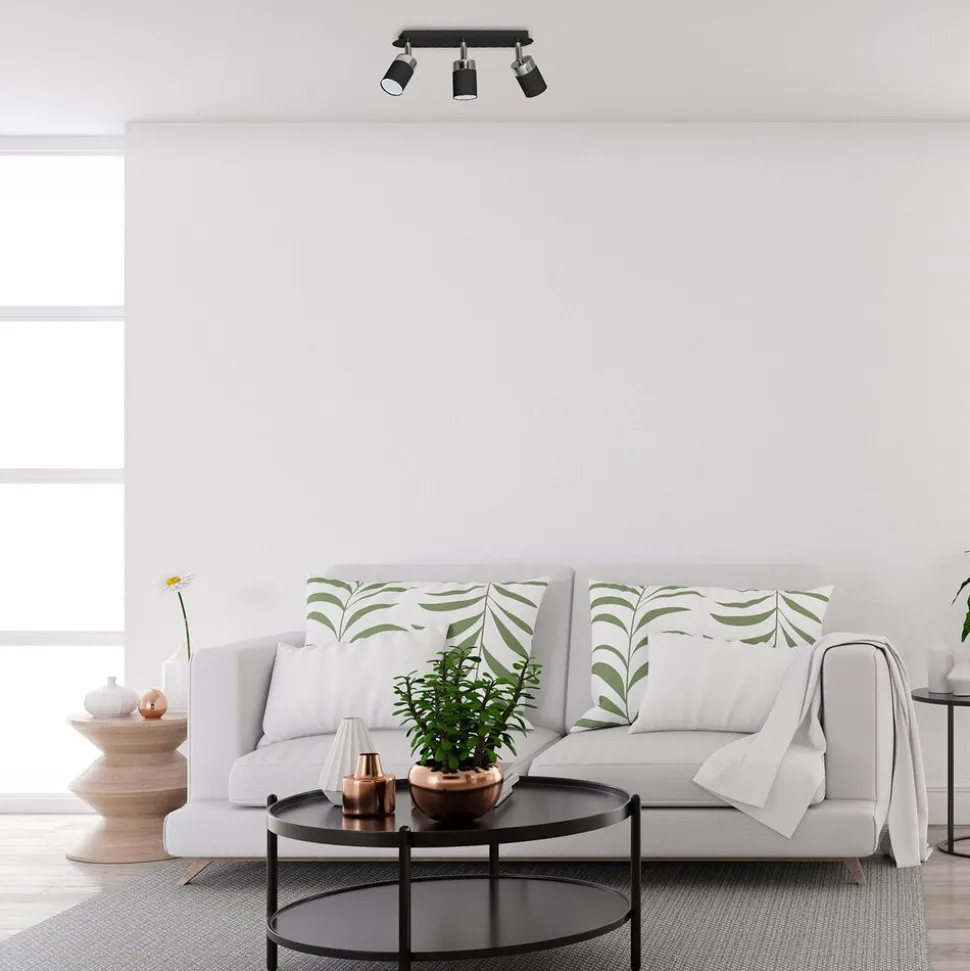 Lampa sufitowa Milagro Joker 3 x GU10, czarny chrom