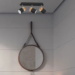 Lampa sufitowa Milagro Joker 3 x GU10, czarna