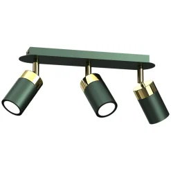 Lampa sufitowa Milagro Joker 3 x GU10, zielono-złota