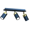 Lampa sufitowa Milagro Joker 3 x GU10, granatowo-złota