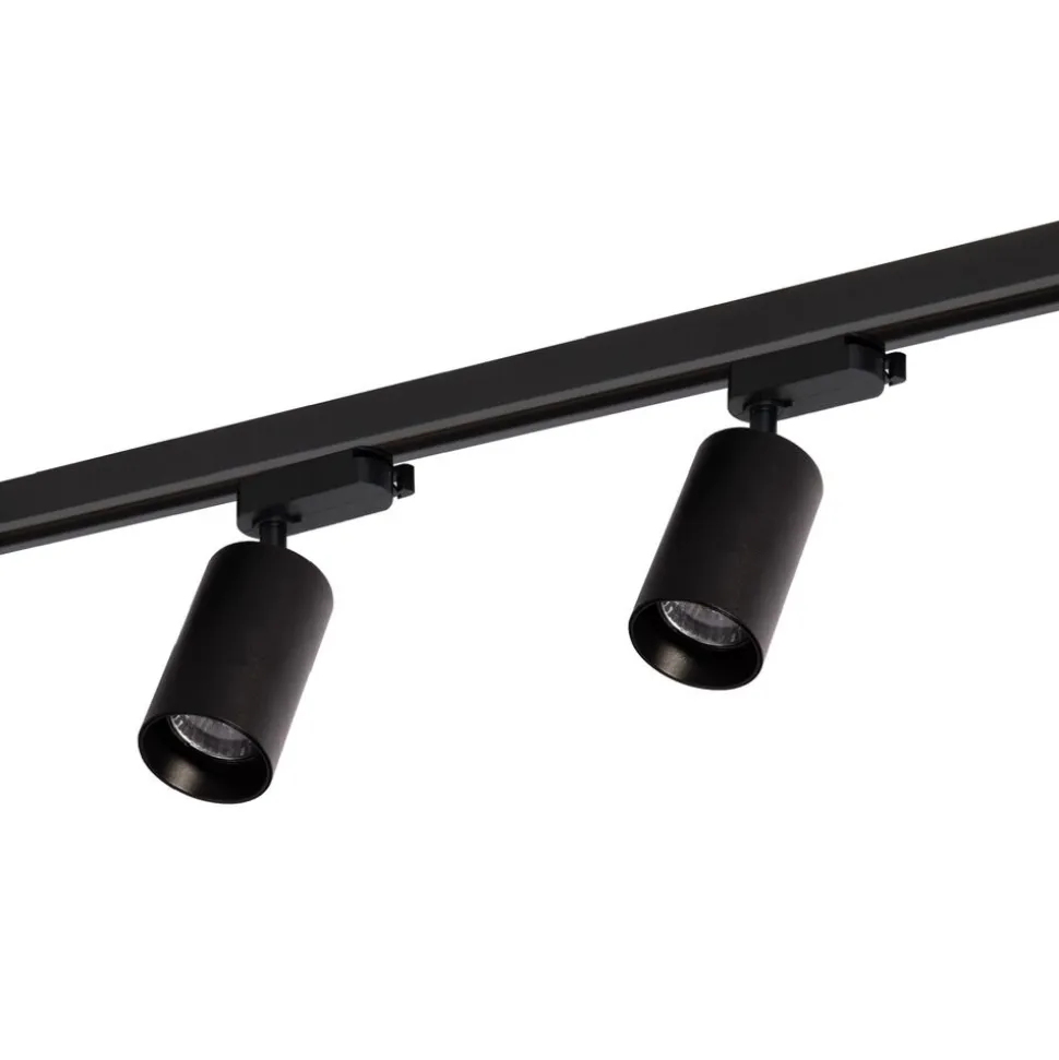 Lampa sufitowa Milagro Pipe Track 4 x GU10, na szynie, 1,5 m, czarna