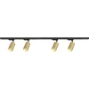 Lampa sufitowa Milagro Pipe Track 4 x GU10, na szynie, 1,5 m, złoty