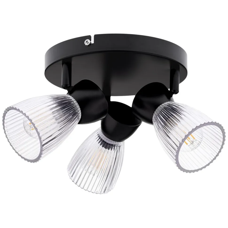 Lampa sufitowa okrągła Milagro Spot Best 3 x E14, czarna