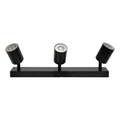 Lampa sufitowa podłużna LED Lethe, 3 punkty świetlne, 345 lm, czarna