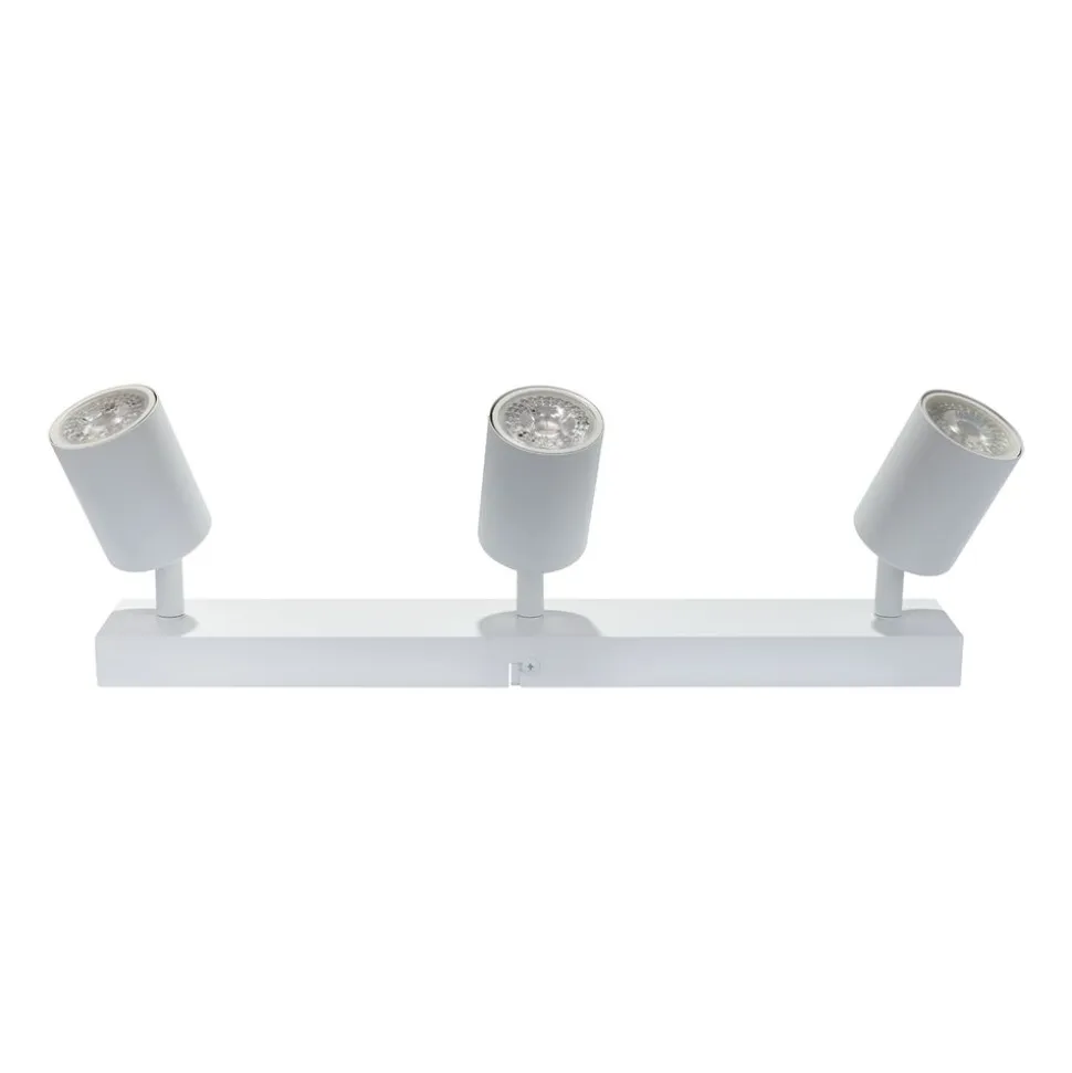 Lampa sufitowa podłużna LED Lethe, 3 punkty świetlne, 345 lm, biała