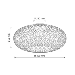 Lampa sufitowa Sanico Goldlux Salomon, 40 x 21 cm, E27
