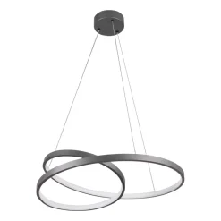 Lampa wisząca LED Sanico Goldlux Zefira, 50 cm, 4000K, antracyt