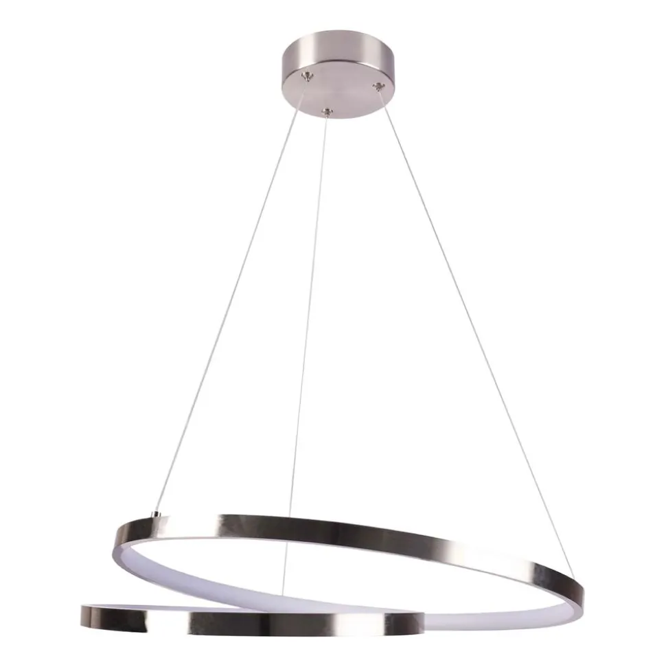 Lampa wisząca LED Sanico Goldlux Zefira, 50 cm, 4000K, nikiel