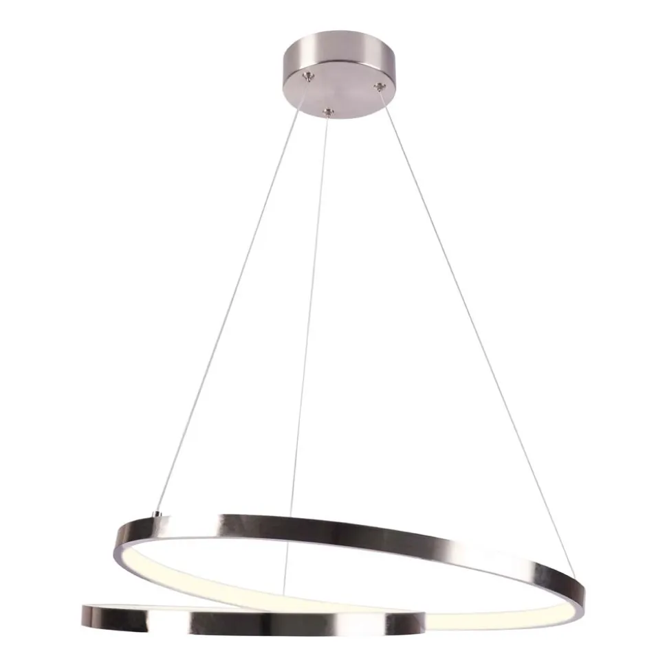 Lampa wisząca LED Sanico Goldlux Zefira, 50 cm, 4000K, nikiel