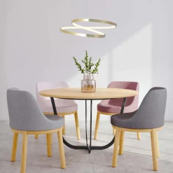 Lampa wisząca LED Sanico Goldlux Zefira, 50 cm, 4000K, złota
