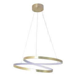 Lampa wisząca LED Sanico Goldlux Zefira, 50 cm, 4000K, złota