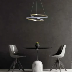 Lampa wisząca LED Sanico Goldlux Zefira, 50 cm, 4000K, złota