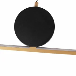 Lampa wisząca LED Sanico Goldlux Florentyna, 48 W, 4000K, złoto-czarna