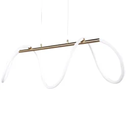 Lampa wisząca LED Sanico Goldlux Emma, 38 W, 4450lm, 4000K, złota