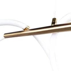 Lampa wisząca LED Sanico Goldlux Emma, 38 W, 4450lm, 4000K, złota