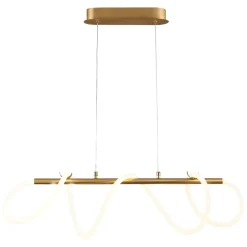 Lampa wisząca LED Sanico Goldlux Emma, 38 W, 4450lm, 4000K, złota