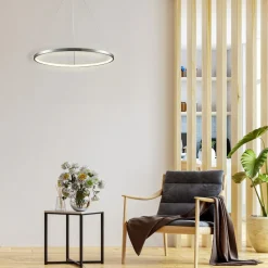 Lampa wisząca LED Sanico Goldlux Lea 1, 20 W, 4000K, srebrna