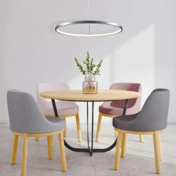 Lampa wisząca LED Sanico Goldlux Lea 1, 20 W, 4000K, srebrna