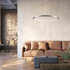 Lampa wisząca LED Sanico Goldlux Lea 1, 20 W, 4000K, srebrna
