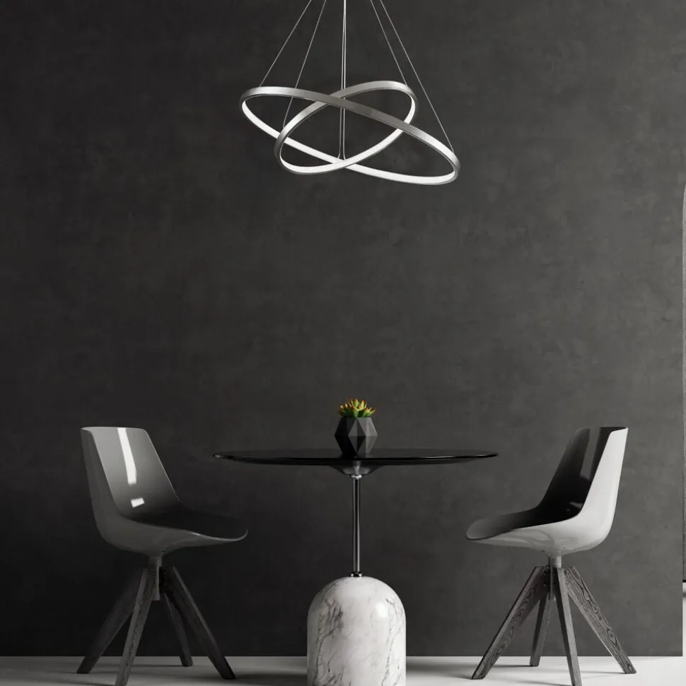 Lampa wisząca LED Sanico Goldlux Lea 2, 35 W, 4000K, srebrna