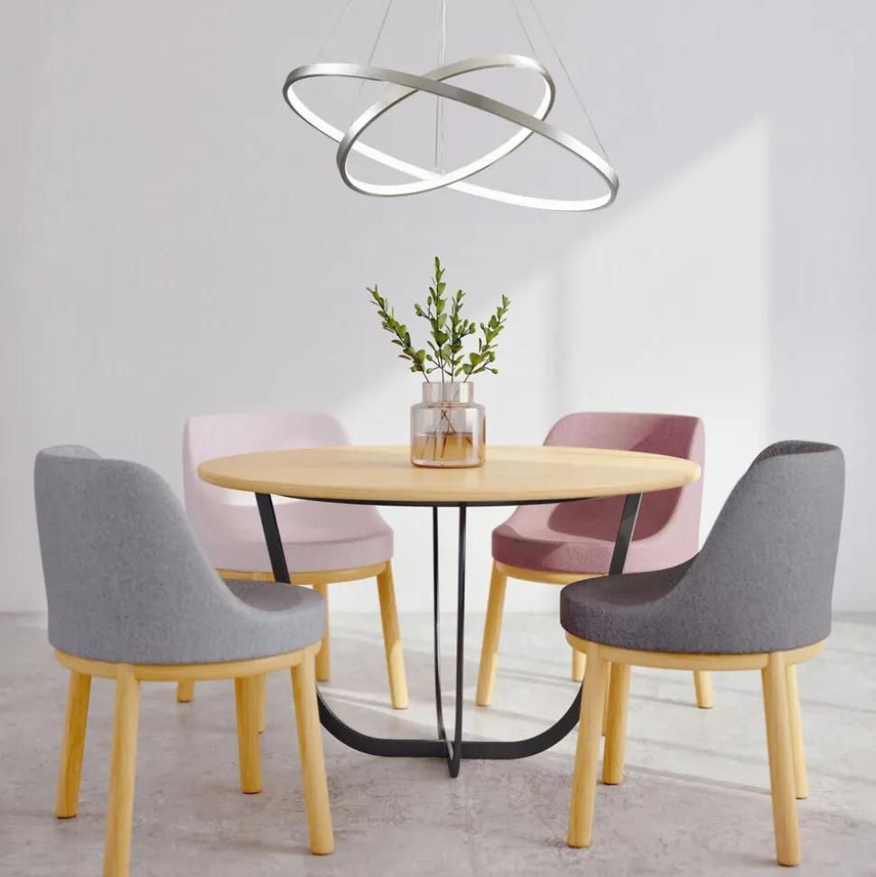 Lampa wisząca LED Sanico Goldlux Lea 2, 35 W, 4000K, srebrna
