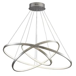 Lampa wisząca LED Sanico Goldlux Lea 3, 60 W, 4000K, srebrna