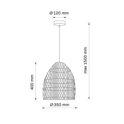 Lampa wisząca Sanico Goldlux Sakura, E27