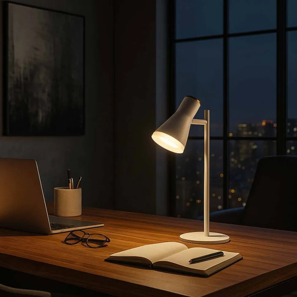 Lampka biurkowa Sanico Goldlux Berg LED, 3000K, biała