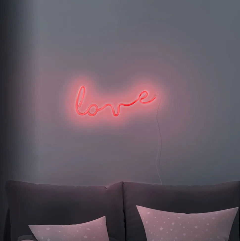 Lampka dekoracyjna LED Sanico Goldlux, neon love