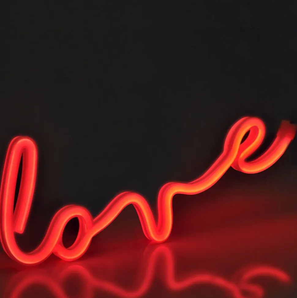 Lampka dekoracyjna LED Sanico Goldlux, neon love