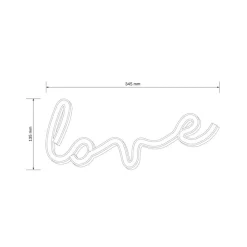 Lampka dekoracyjna LED Sanico Goldlux, neon love