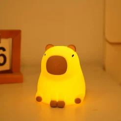 Lampka silikonowa LED Sanico Goldlux, Kapibara, beżowo-brązowa
