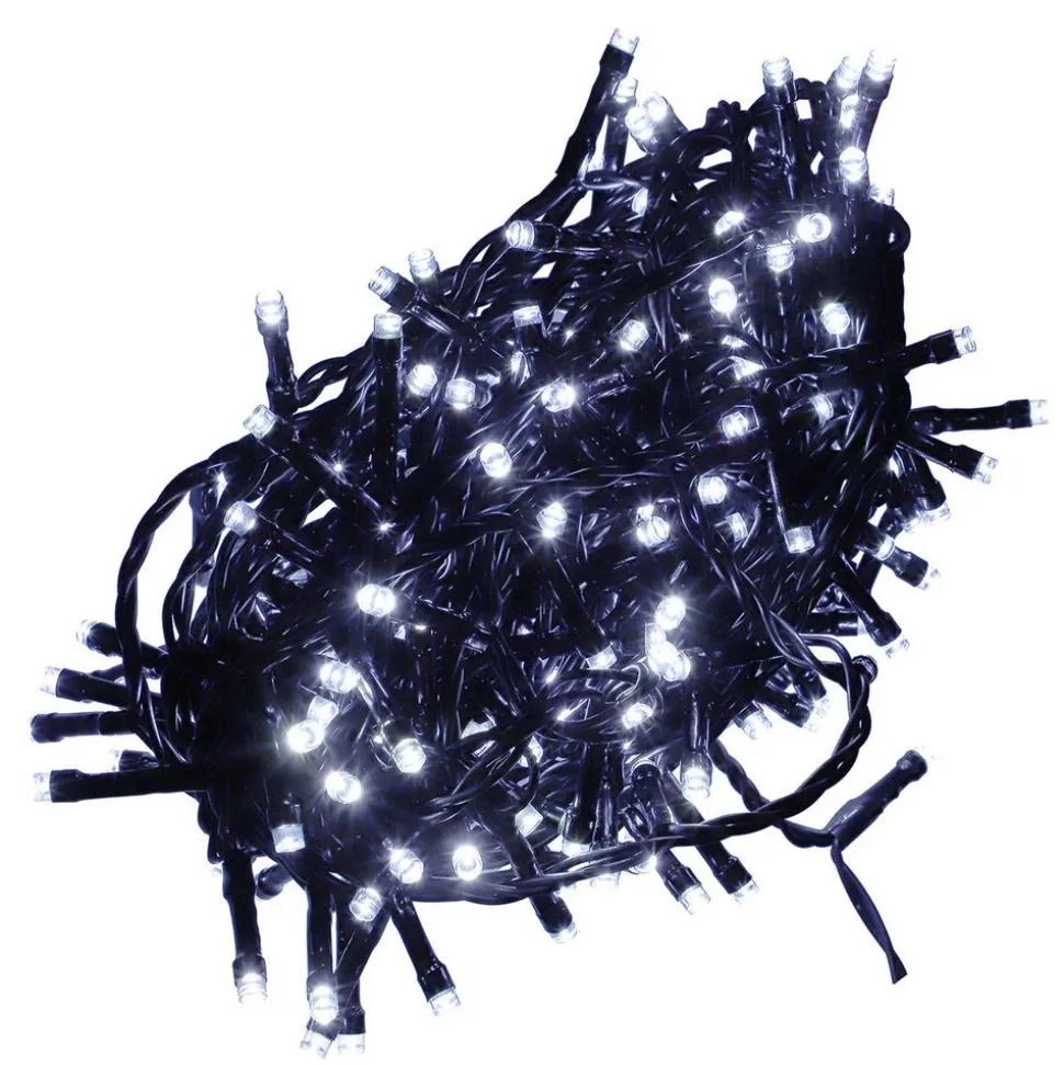 Lampki Ogrodowe Świąteczne 200 LED, sterowane telefonem, zimne białe
