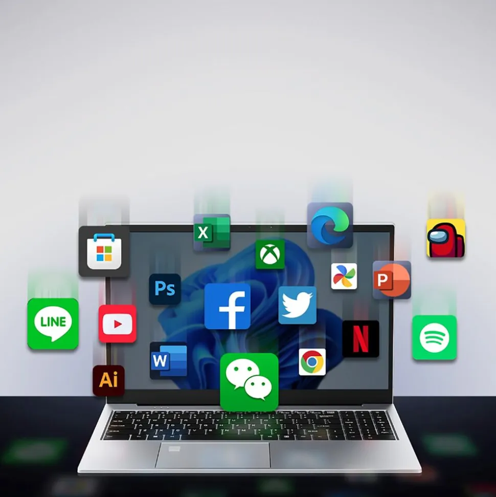 Laptop Blackview AceBook 8, 15,6”, szary, Windows 11 Home