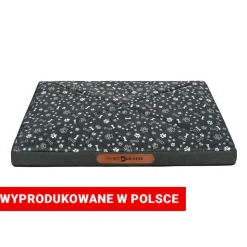 Legowisko Dogguru z pianką memory, kostki i łapki, szare