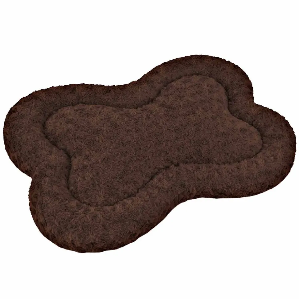 Legowisko Domarex Plushy Bed M, 50 x 80 cm, kostka, brązowe