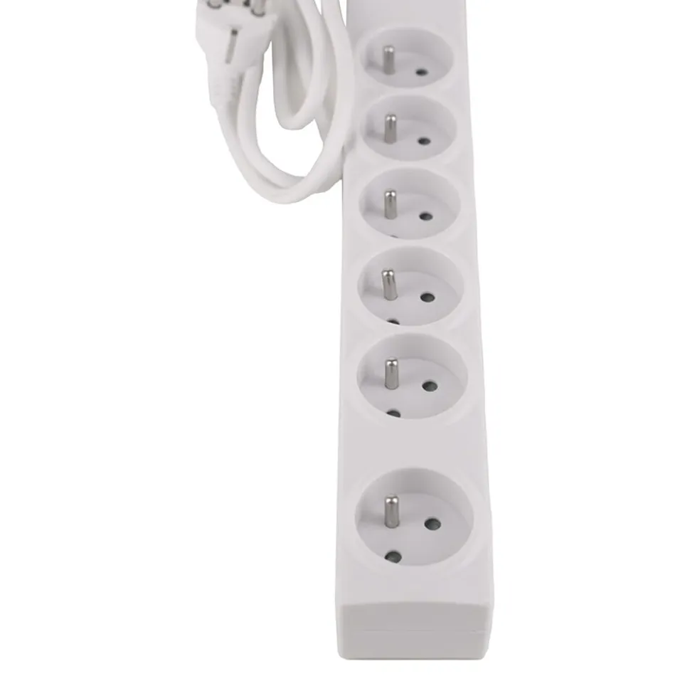 Listwa zasilająca z wyłącznikiem Hykker, 6 gniazd, USB-A, USB-C