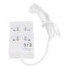 Listwa zasilająca z wyłącznikiem Hykker, 4 gniazda, 2 x USB-A, USB-C, biała