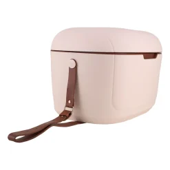 Lodówka turystyczna Vintage Cuisine, 18,8 l, z paskiem do przenoszenia, beżowa