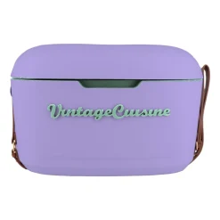 Lodówka turystyczna Vintage Cuisine, 18,8 l, z paskiem do przenoszenia, fioletowa