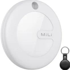 Lokalizator kluczy i bagażu iOS MiLi MiTag, z czarnym etui