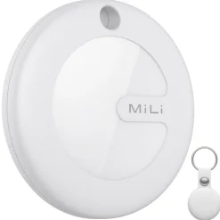 Lokalizator kluczy i bagażu iOS MiLi MiTag, z białym etui