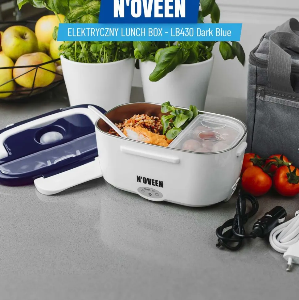 Lunchbox podgrzewany Noveen LB430 Dark Blue, 12/230 V, granatowy