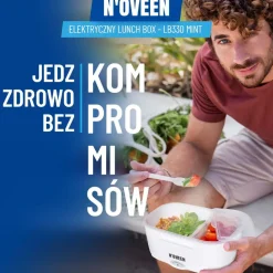 Lunchbox podgrzewany Noveen LB330 Mint, miętowy