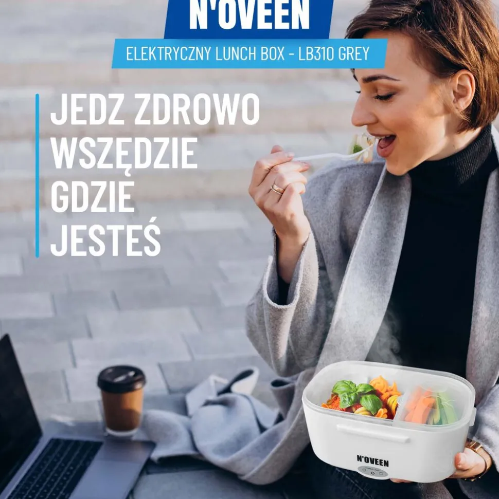 Lunchbox podgrzewany Noveen LB310 Grey, szary